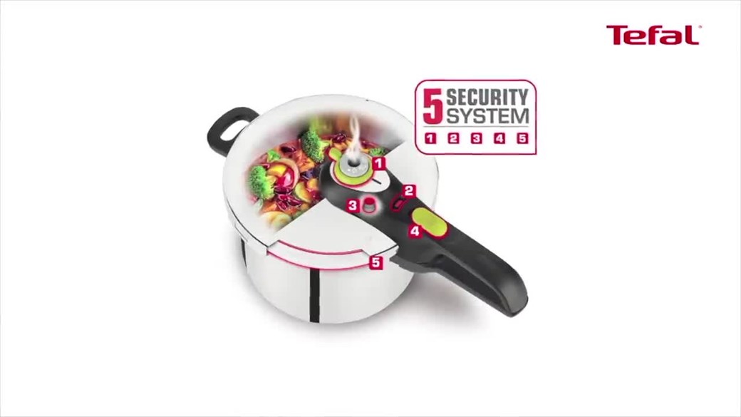 TEFAL TEF-P2534046 PRESSURE COOKER 3L SECURE KORUMALI INDIKSIYON PİŞİRİCİ