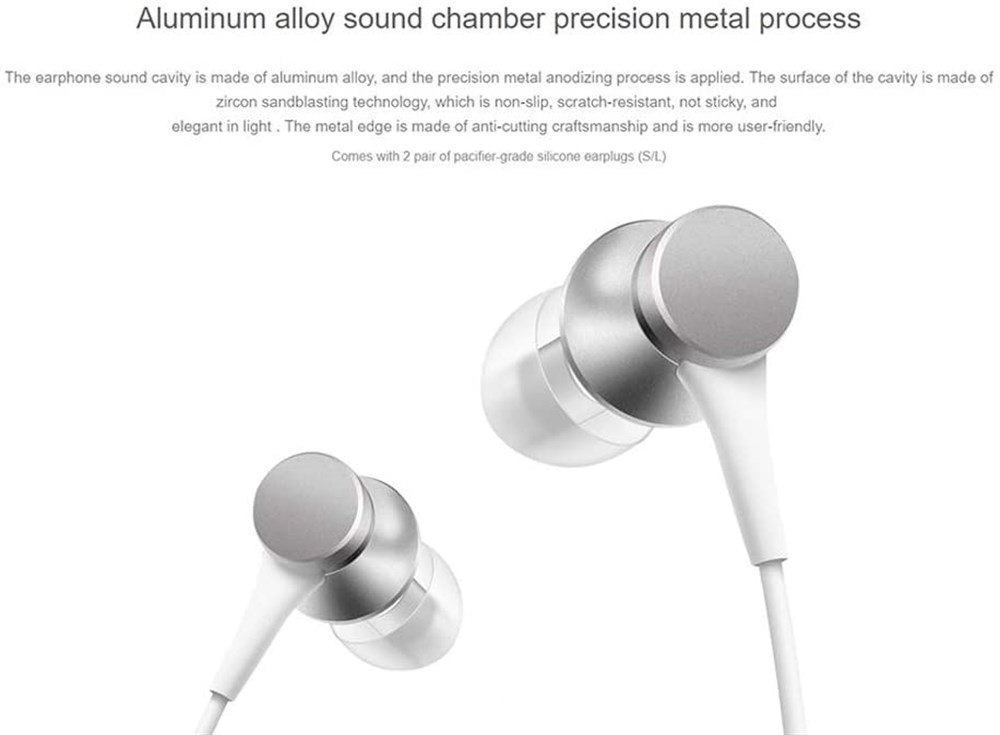 XIAOMI MI IN-EAR HEADPHONES BASIC SILVER