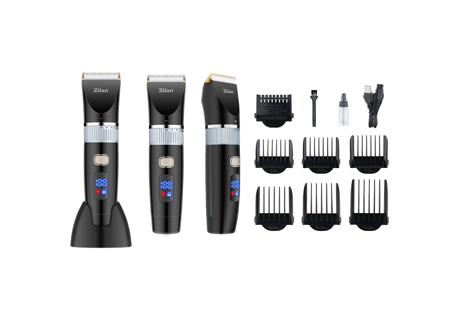 ZİLAN ZLN8931 ŞARJLI LEDLİ TIRAŞ MAKİNESİ SETİ PİETAS