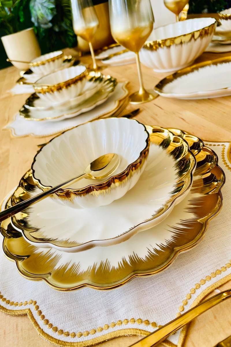  Mary Gold 29 Parça 6 Kişilik Porselen Yemek Takımı