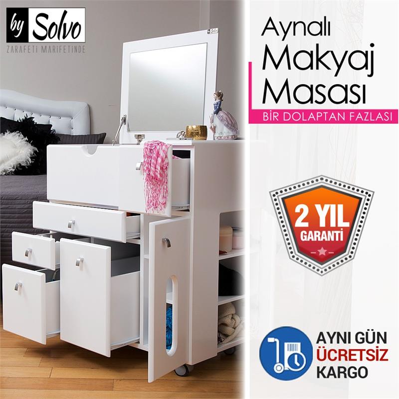 Aynalı Makyaj Masası-Şifonyer