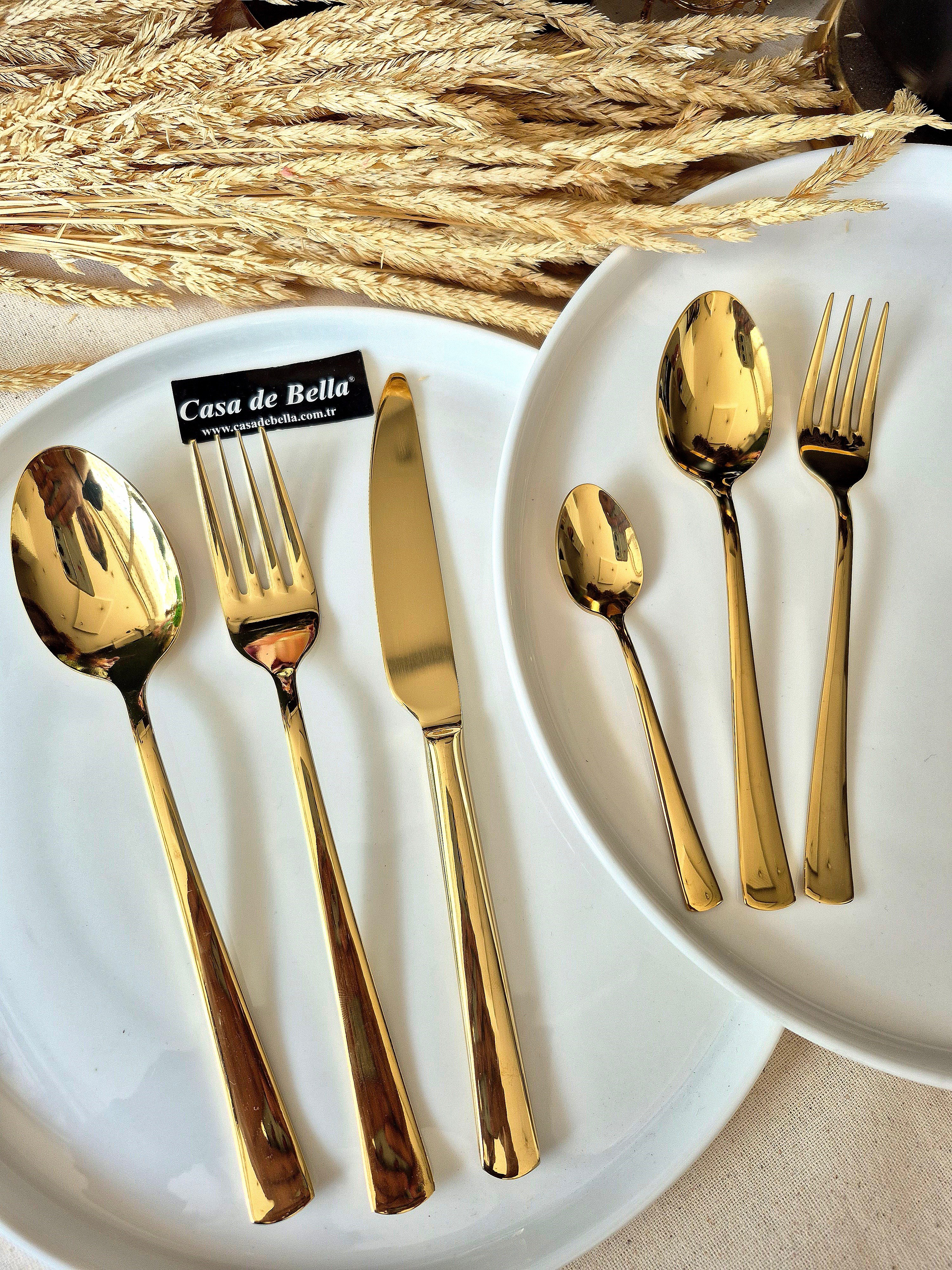 36 Parça Gold  Çatal Bıçak Takımı 