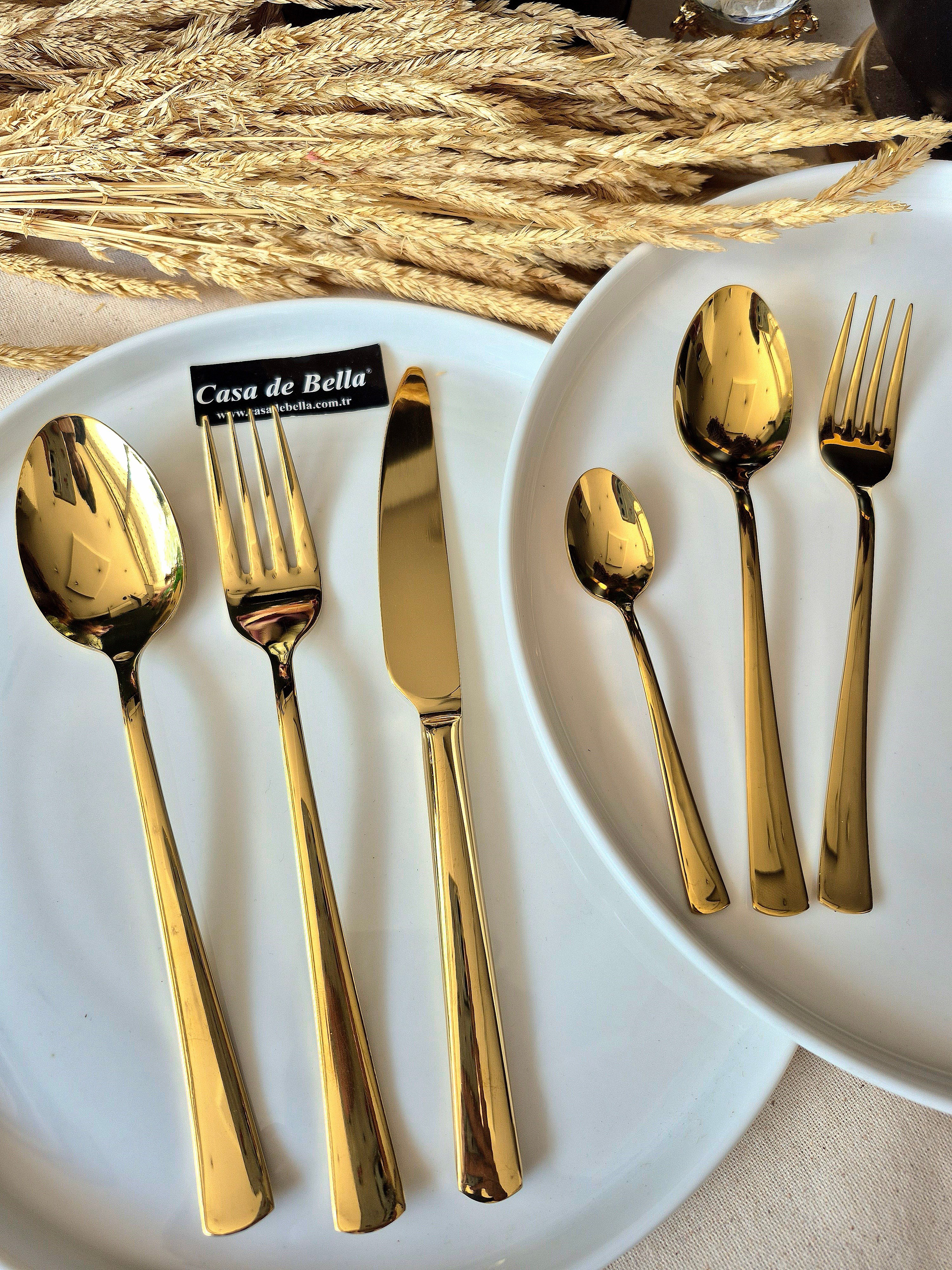 36 Parça Gold  Çatal Bıçak Takımı 