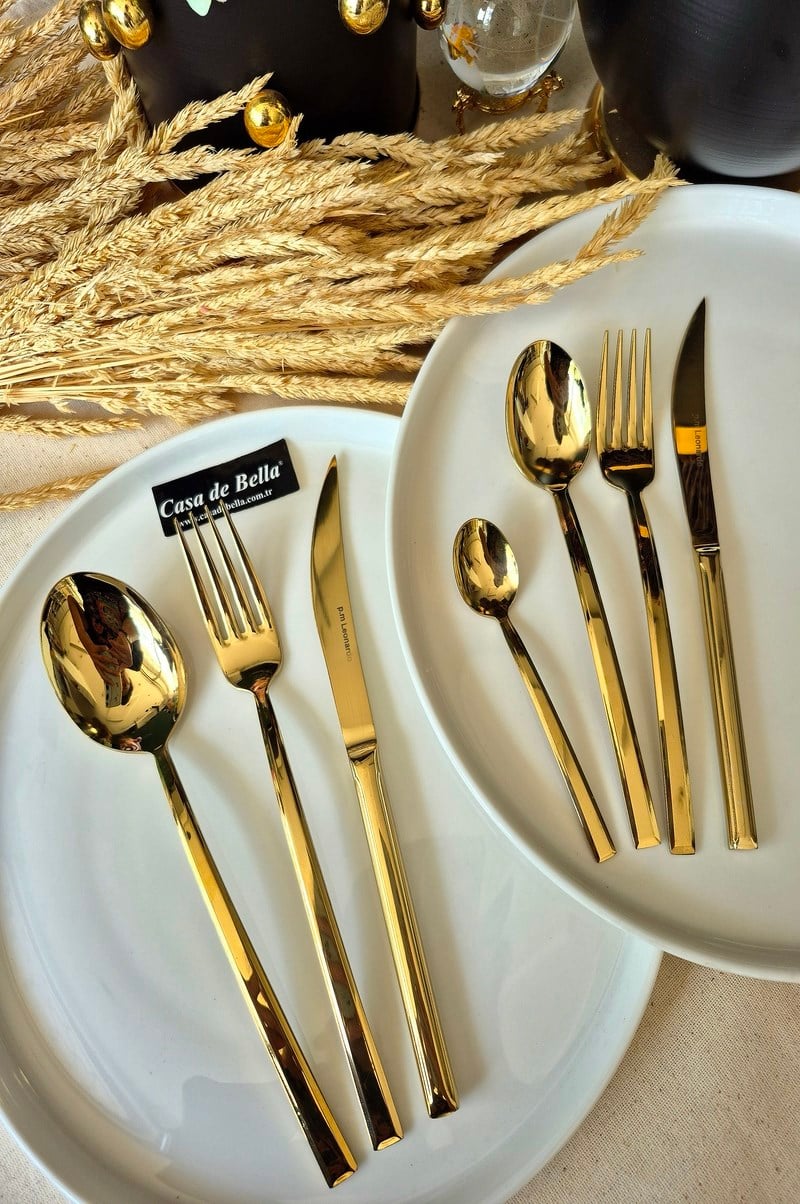 42 Parça Genova Gold  Çatal Bıçak Takımı 