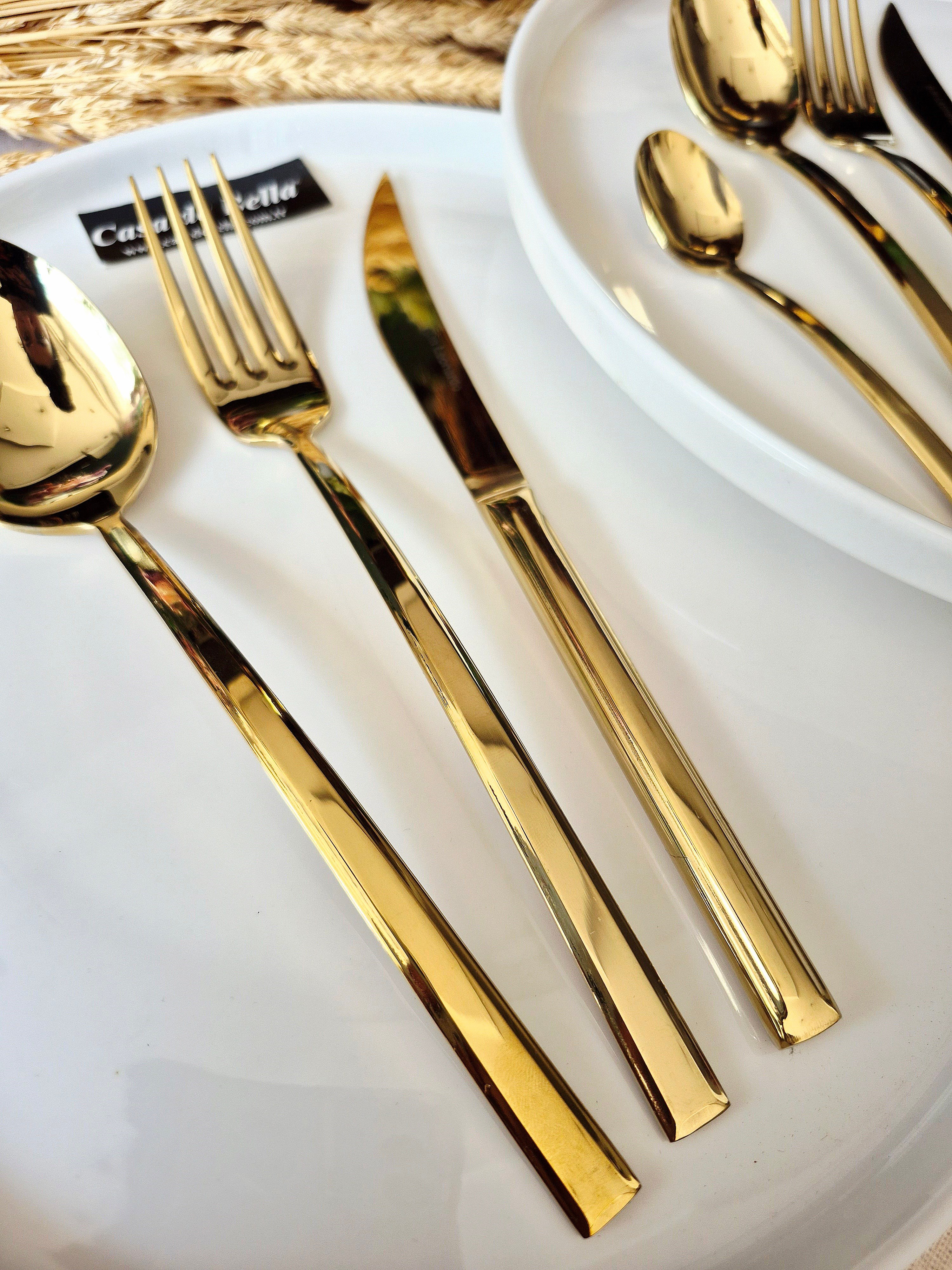 42 Parça Genova Gold  Çatal Bıçak Takımı 
