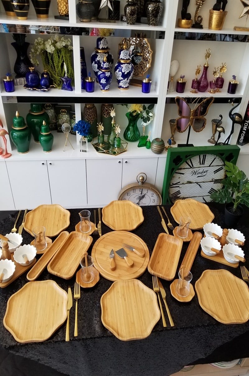48 Parça Bambu Kahvaltı Takımı