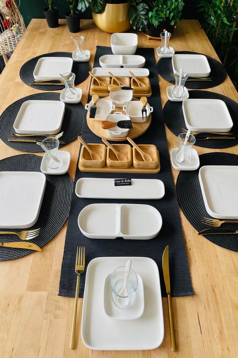 Bambu Porselen 46 Parça 6 Kişilik Kahvaltı Takımı