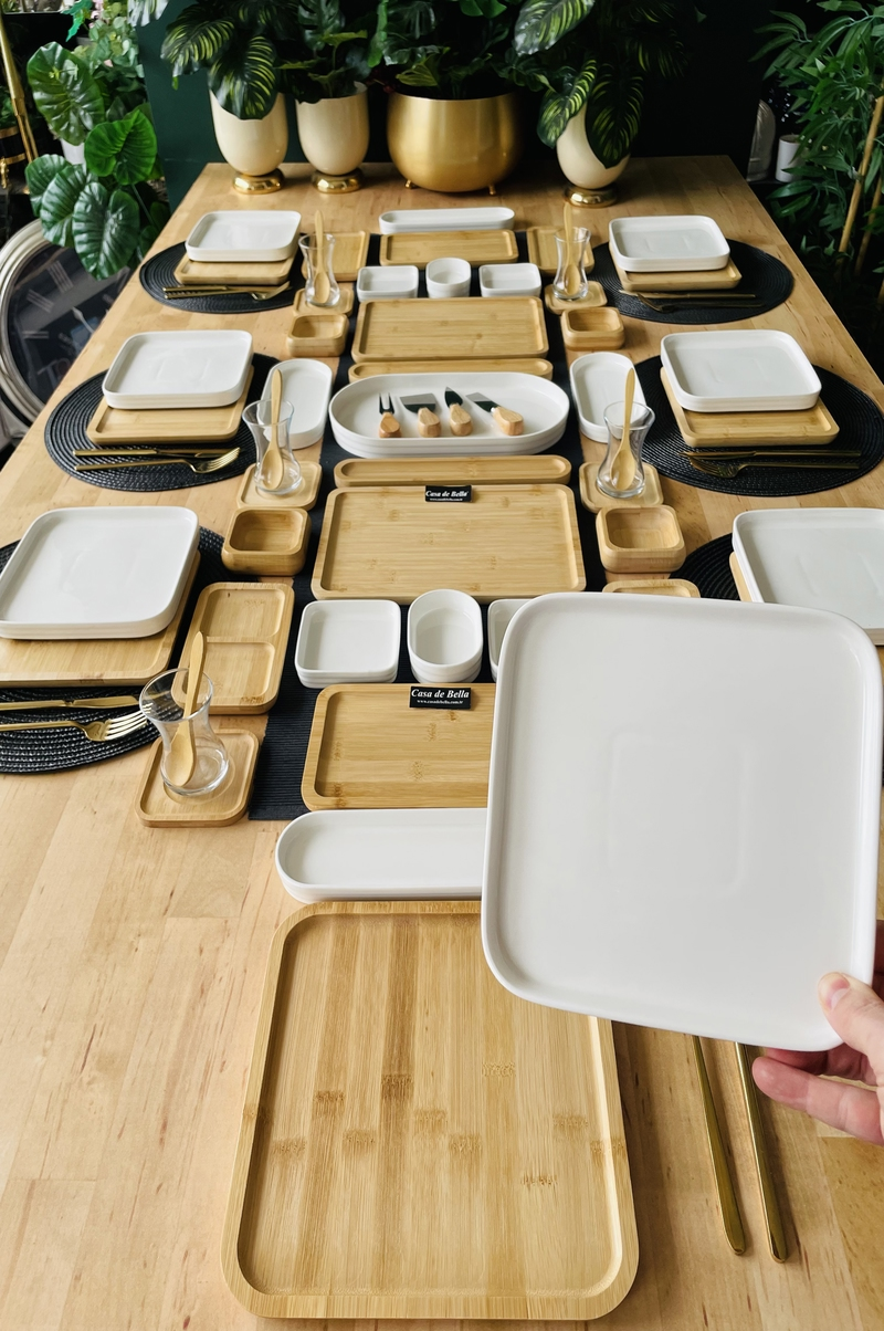 Bambu Porselen 59 Parça 6 Kişilik Kahvaltı Takımı