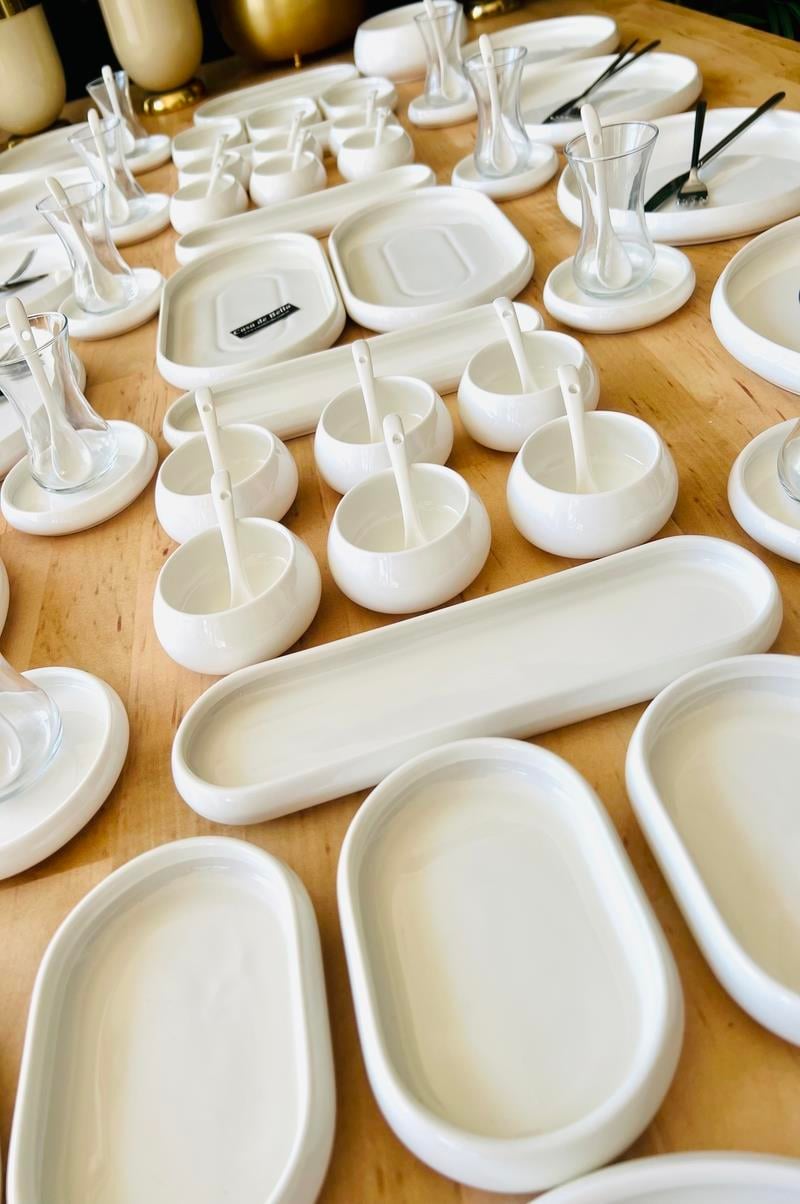 Bianco Perla 86 Parça 12 Kişilik Porelen Kahvaltı Takımı