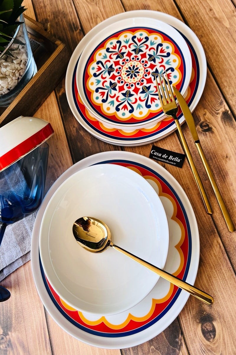 BOHEM BONE MODERN 24 PARÇA 6 KİŞİLİK YEMEK TAKIMI