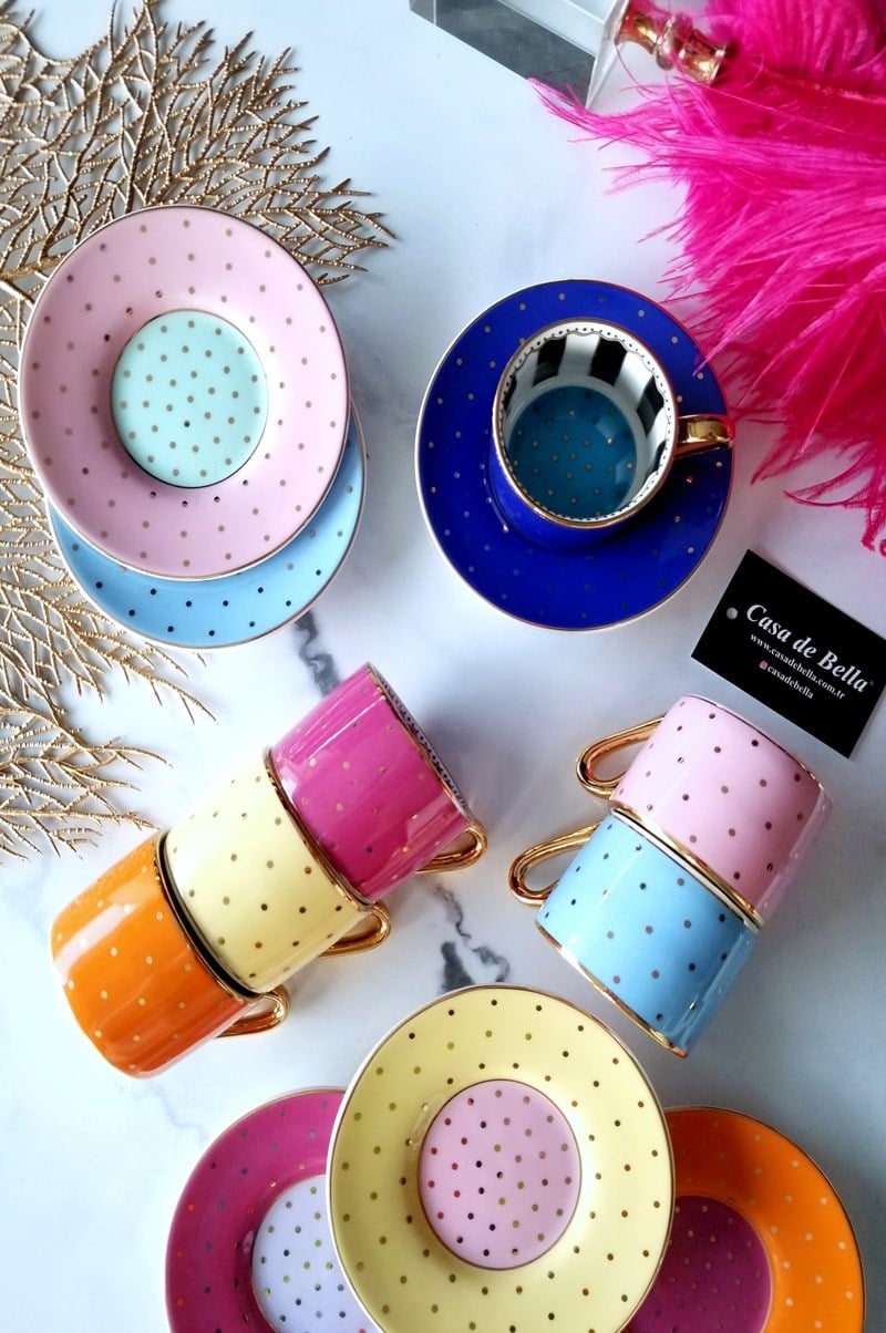 Bone China 6 Kişilik Kahve Fincanı