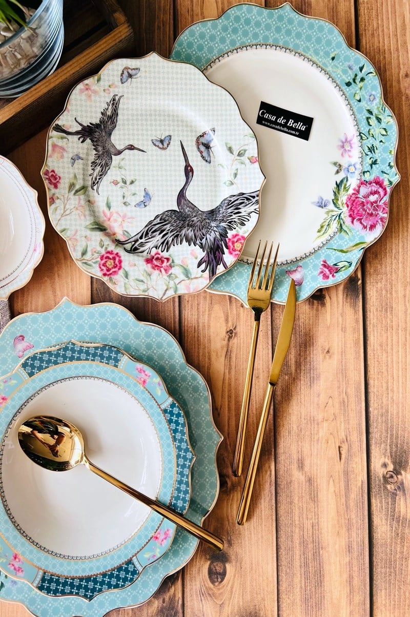 Bone Porselen 24 parça Yemek Takımı