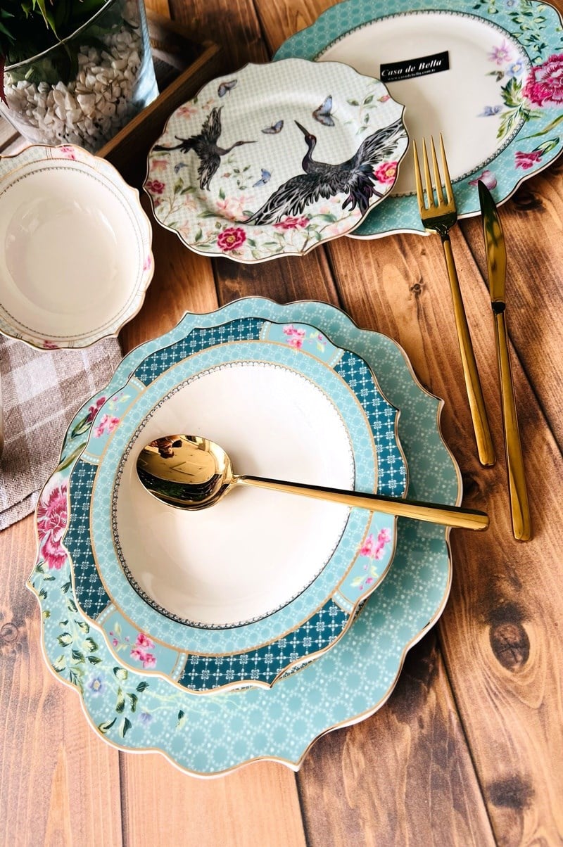 Bone Porselen 24 parça Yemek Takımı