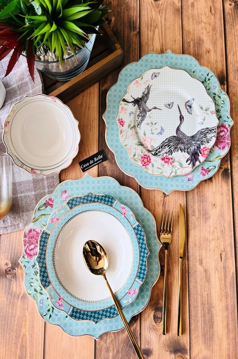 Bone Porselen 24 parça Yemek Takımı