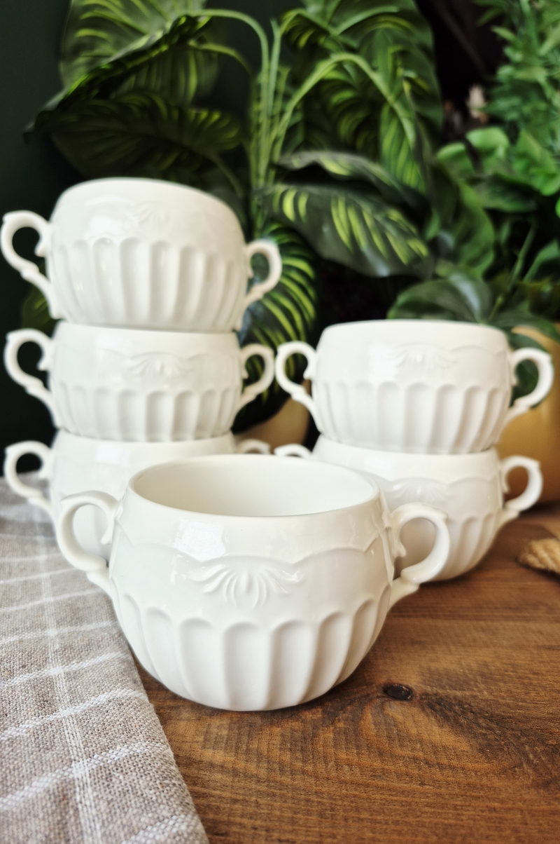 CASA DE BELLA MADİSON BEYAZ 6LI KASE SETİ 16CM 350ML(FIRINA GİRMEKTEDİR)