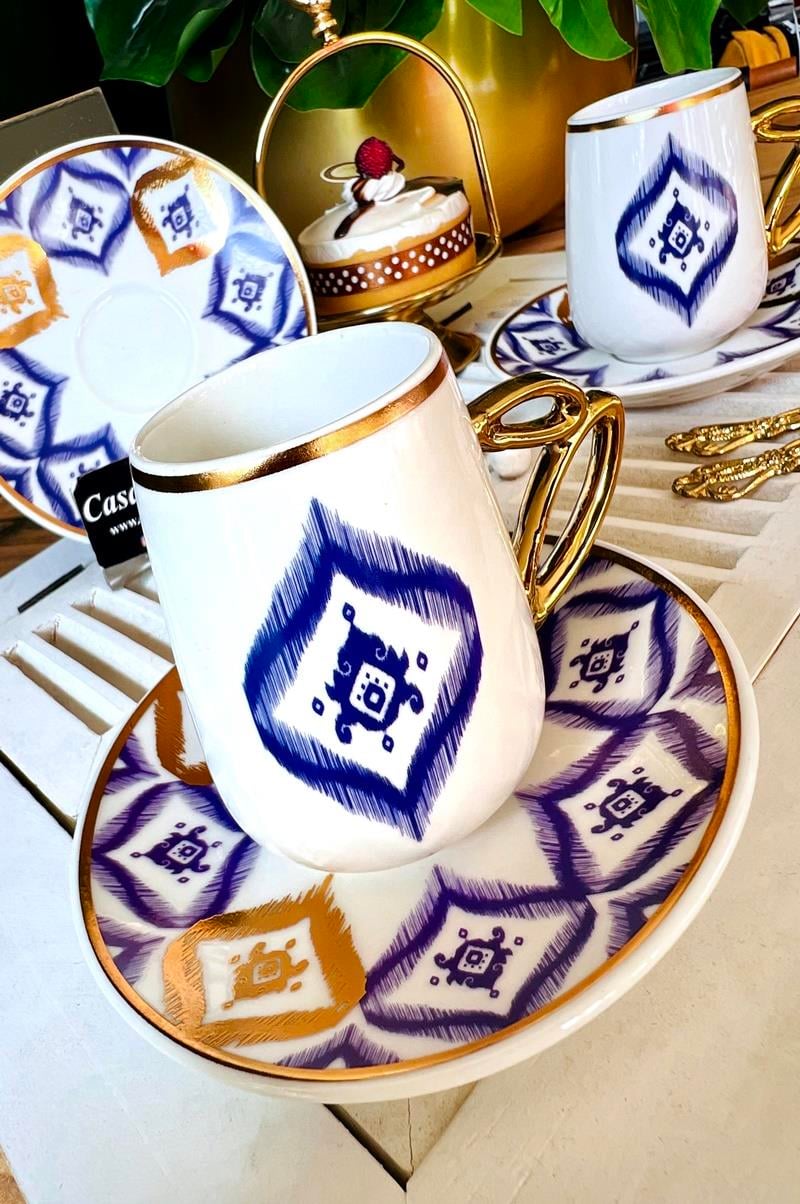 ETNİC 2 Kişilik Porselen Kahve Fincanı