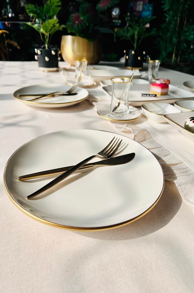 Gold Modern 6 Kişilik 32 Parça Kahvaltı Seti
