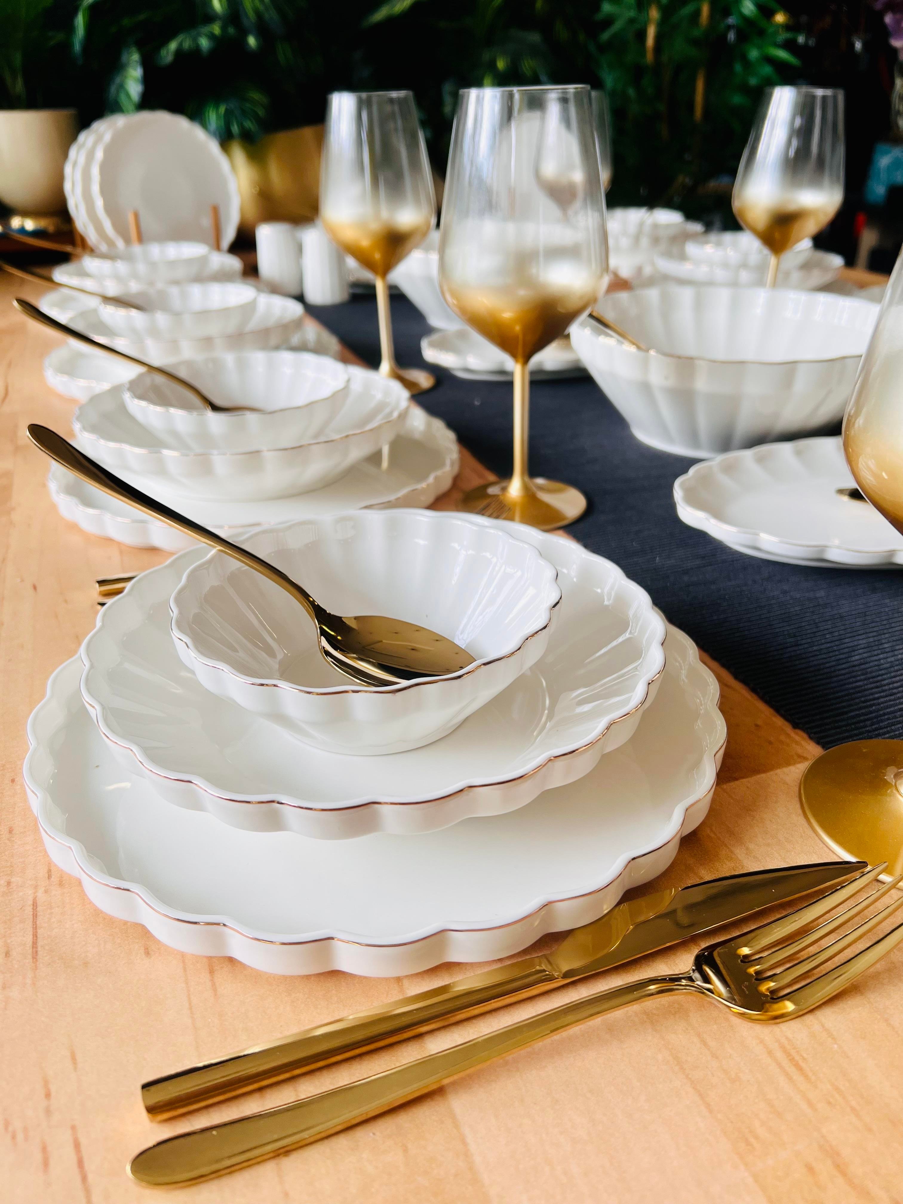İstiridye 29 Parça 6 Kişilik Yemek Takımı