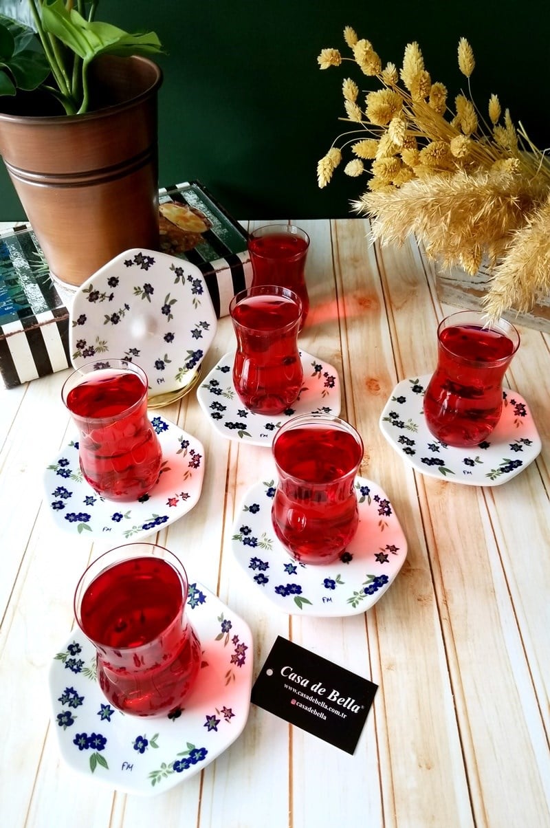 KOLEKSİYON FARUK MALHAN 6 LI ÇAY BARDAĞI TAKIMI