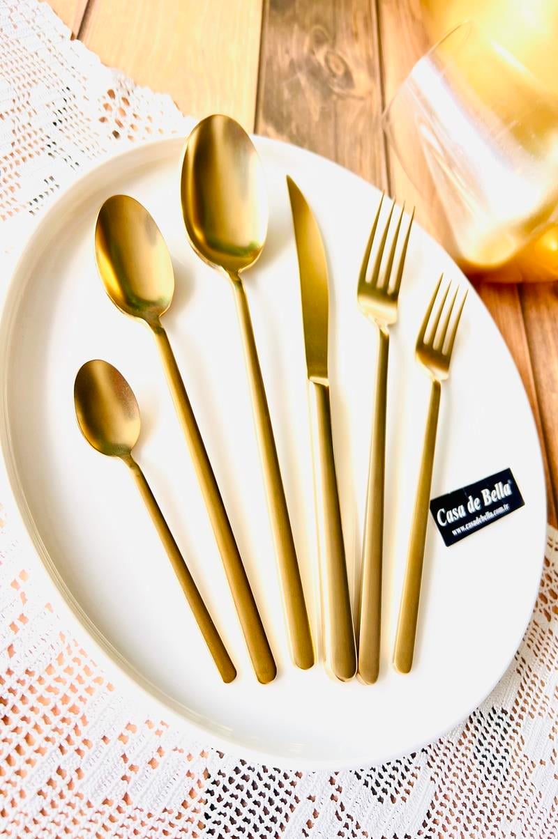 Mat Gold 36 Parça Çatal Kaşık Bıçak Seti