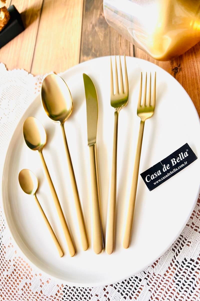Mat Gold 36 Parça Çatal Kaşık Bıçak Seti