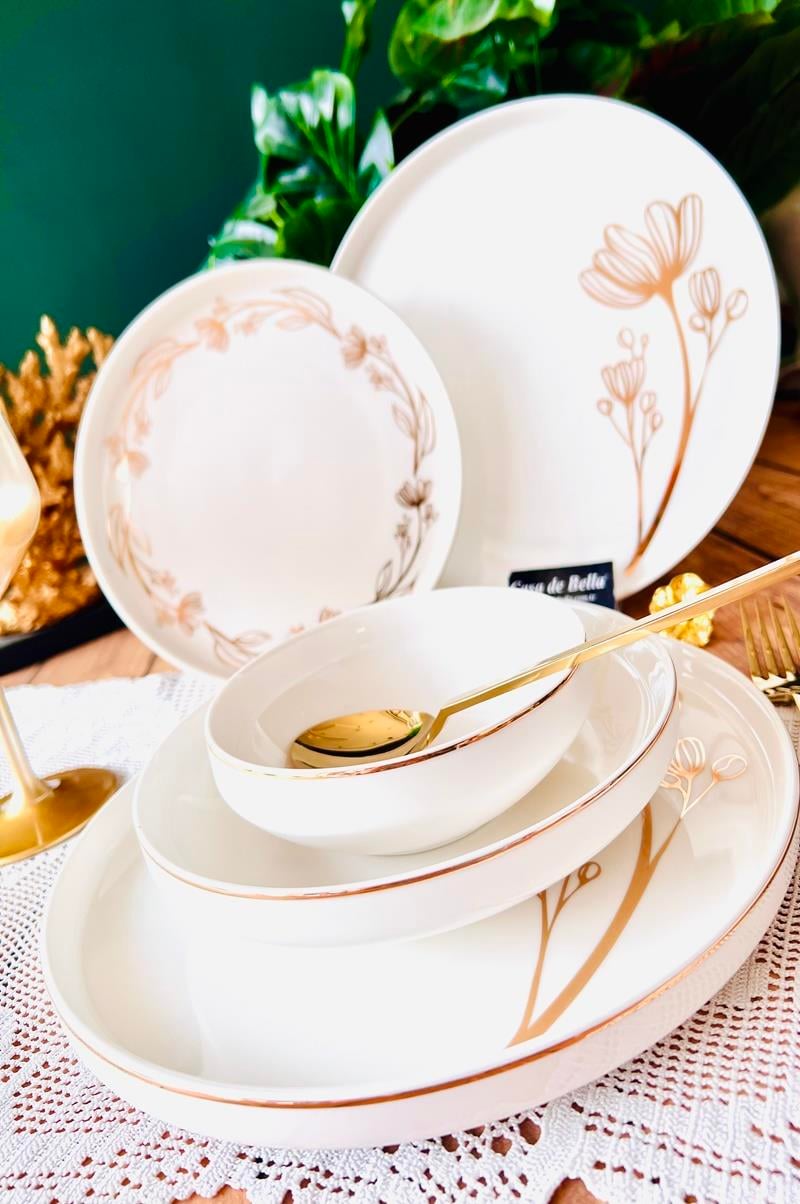 NARİN MODERN 24 PARÇA 6 KİŞİLİK YEMEK TAKIMI