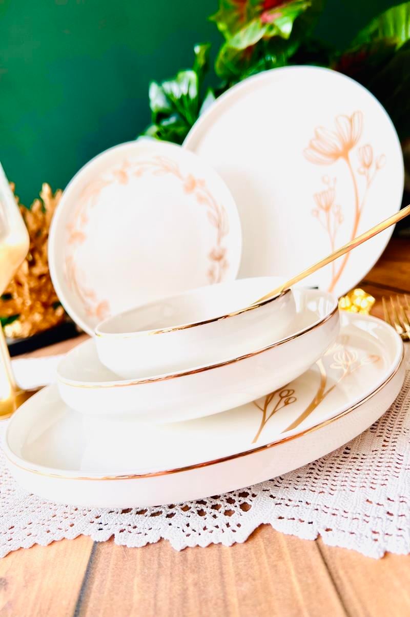 NARİN MODERN 24 PARÇA 6 KİŞİLİK YEMEK TAKIMI