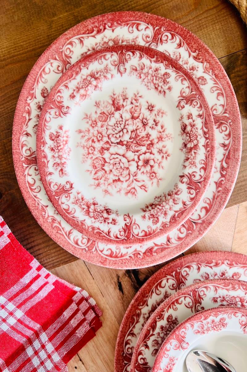 Rosa 24 Parça 6 Kişilik Porselen Yemek Takımı