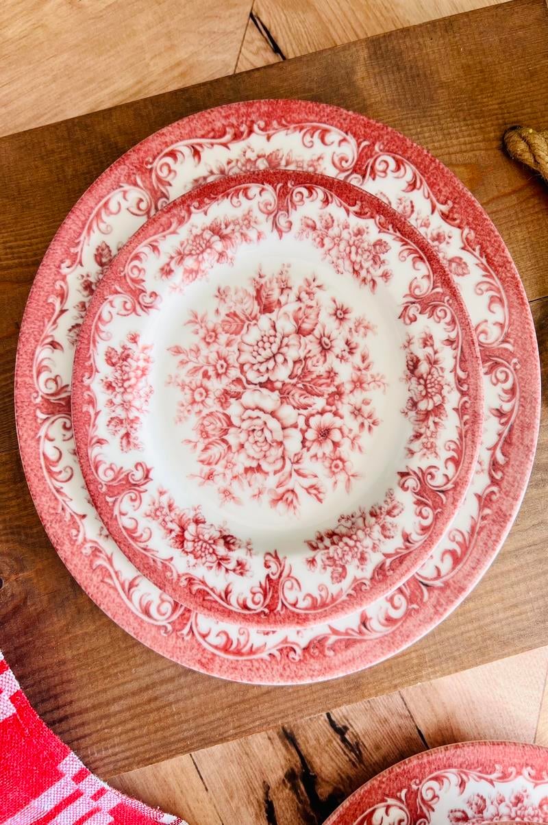 Rosa 24 Parça 6 Kişilik Porselen Yemek Takımı