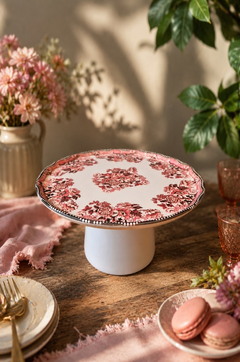 ROYAL KIRMIZI AYAKLI KEK STANDI 20CM