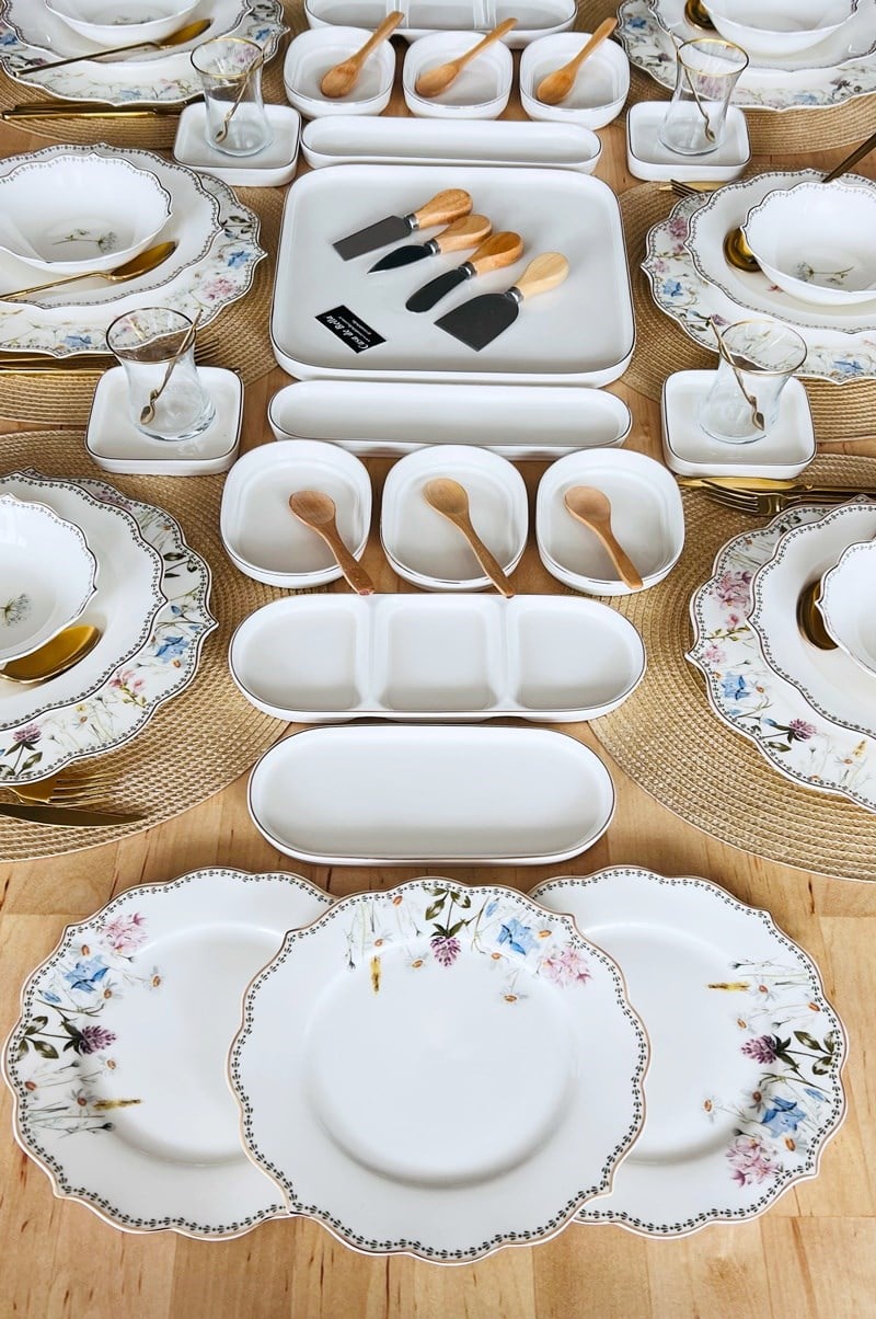 Spring 65 Parça 6 Kişilik Yemek ve Kahvaltı Takımı