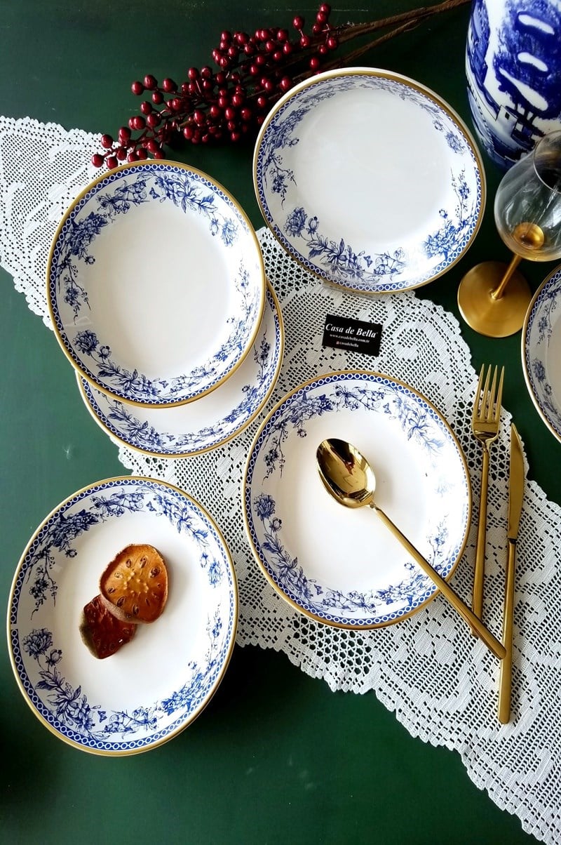 VİNTAGE 6 lı Yemek Tabağı
