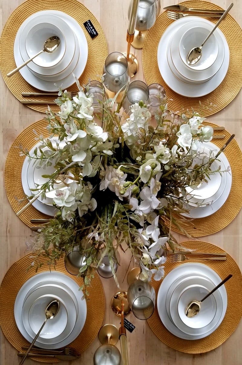 White Modern 132 Parça 12 Kişilik Yemek Takımı ve Çatal Kaşık Bıçak Takım Seti