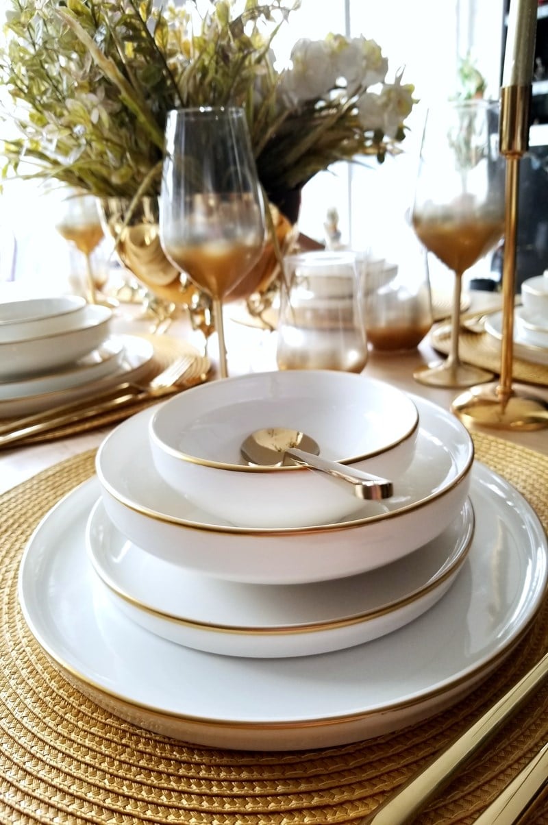 White Modern 132 Parça 12 Kişilik Yemek Takımı ve Çatal Kaşık Bıçak Takım Seti