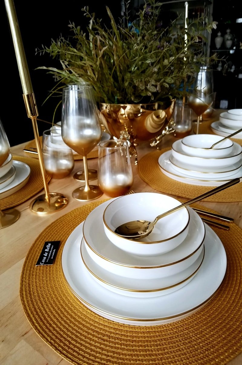 White Modern 132 Parça 12 Kişilik Yemek Takımı ve Çatal Kaşık Bıçak Takım Seti
