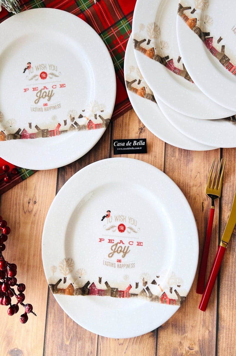 YILBAŞI 6 lı Pasta Tabağı 
