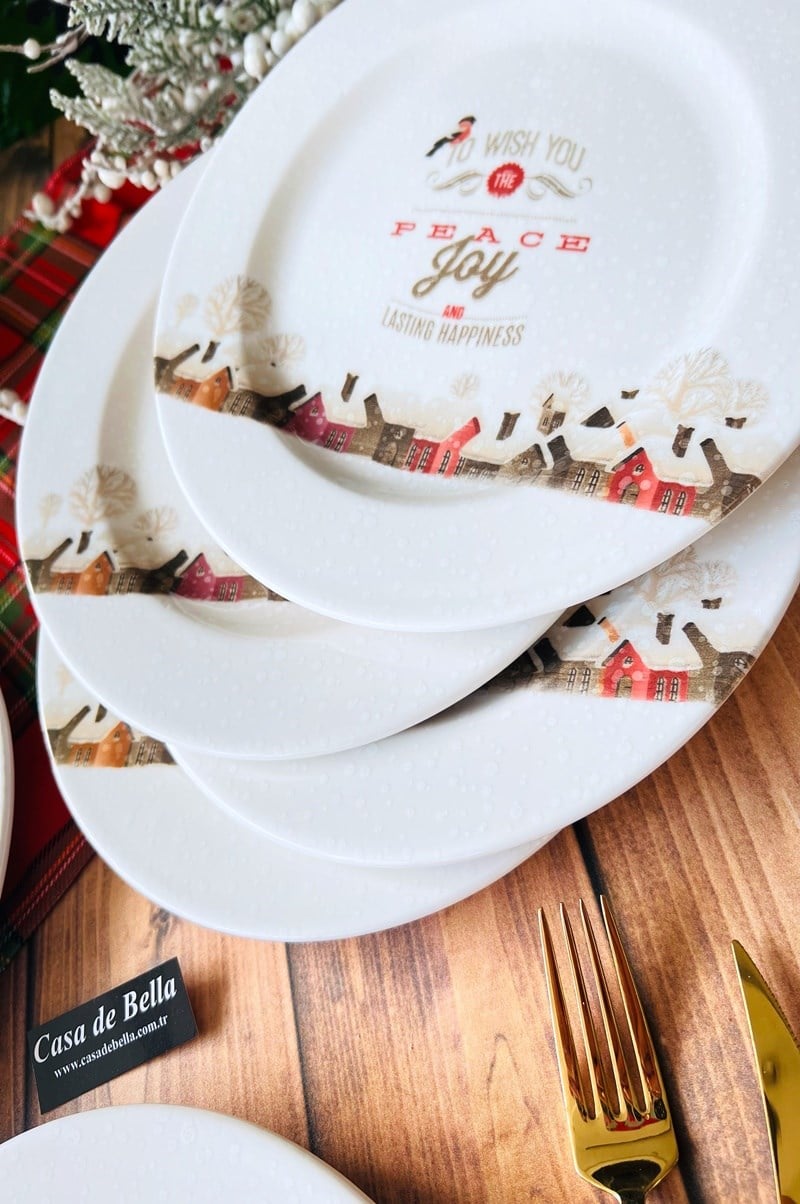 YILBAŞI 6 lı Pasta Tabağı 