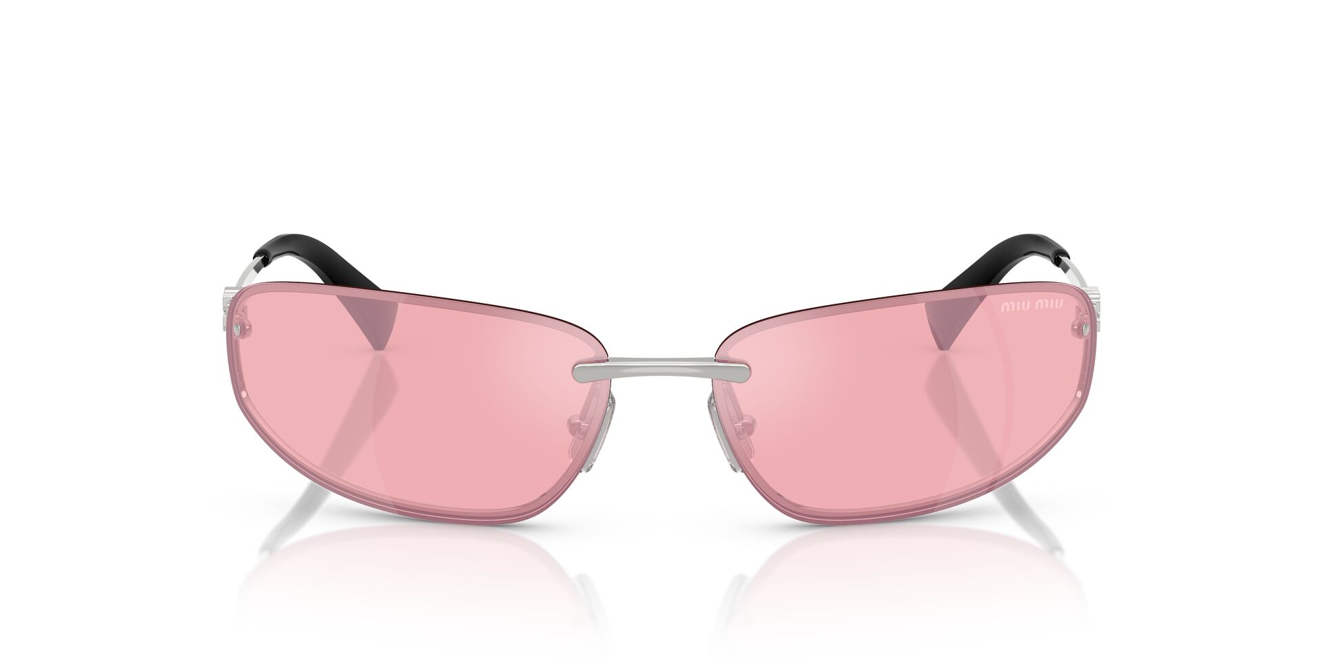 Miu Miu A50 1BC-70J pembe aynalı güneş gözlüğü