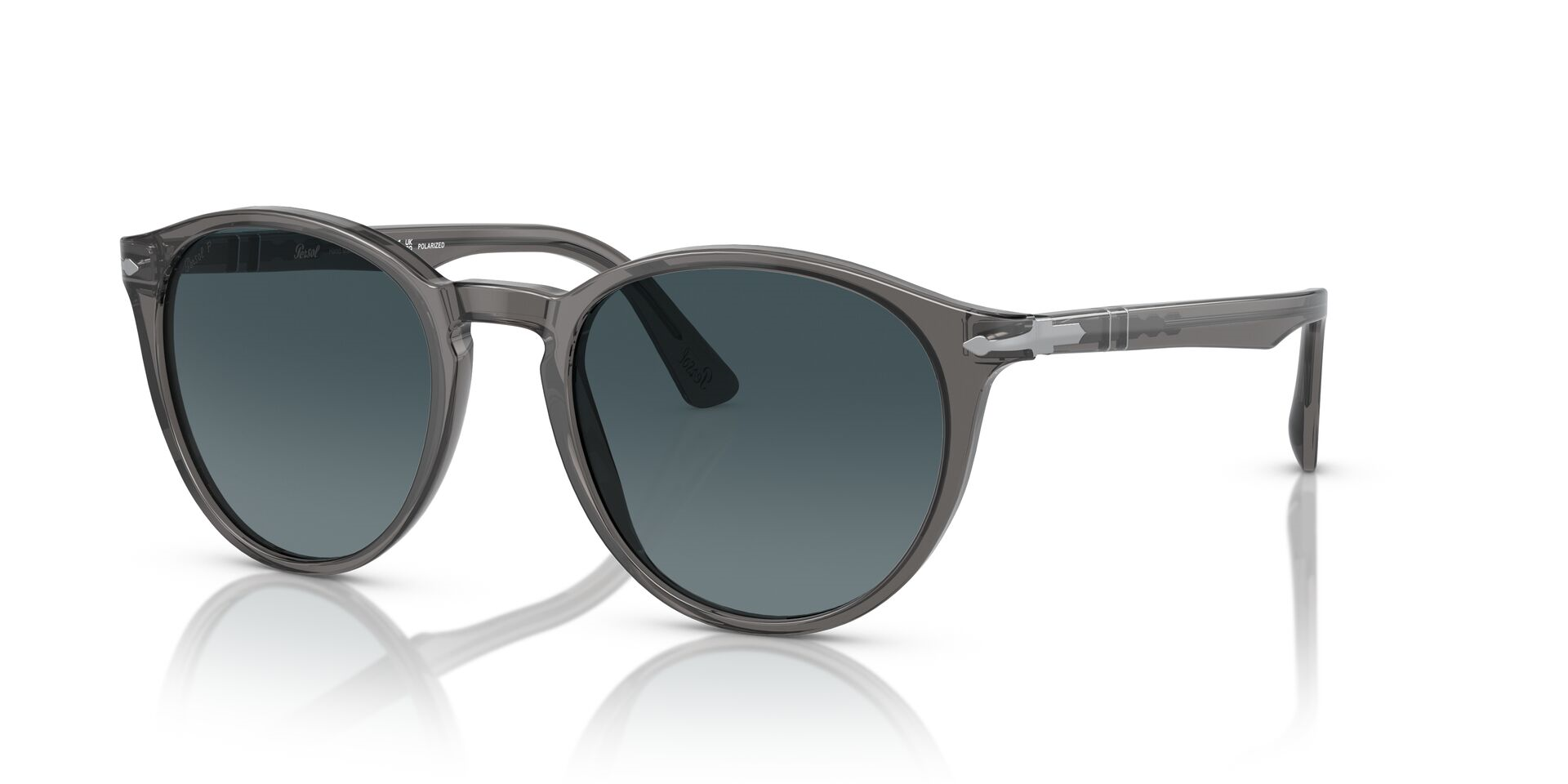 Persol 52 mm gri cam güneş gözlüğü