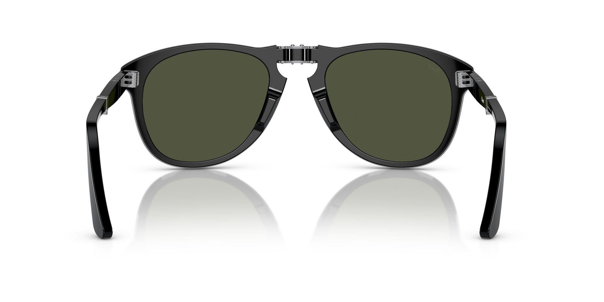 Persol 0714 24/31, siyah çerçeve ve UV koruma özellikli unisex güneş gözlüğü