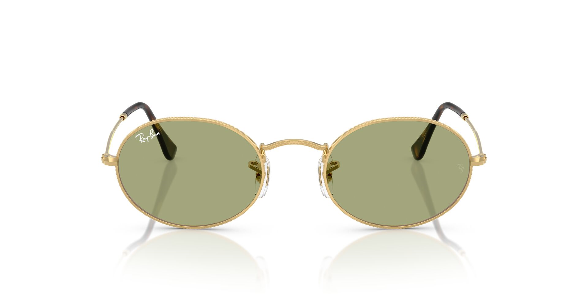 Ray-Ban RB 3547 001/4E gold çerçeve yeşil cam gözlük