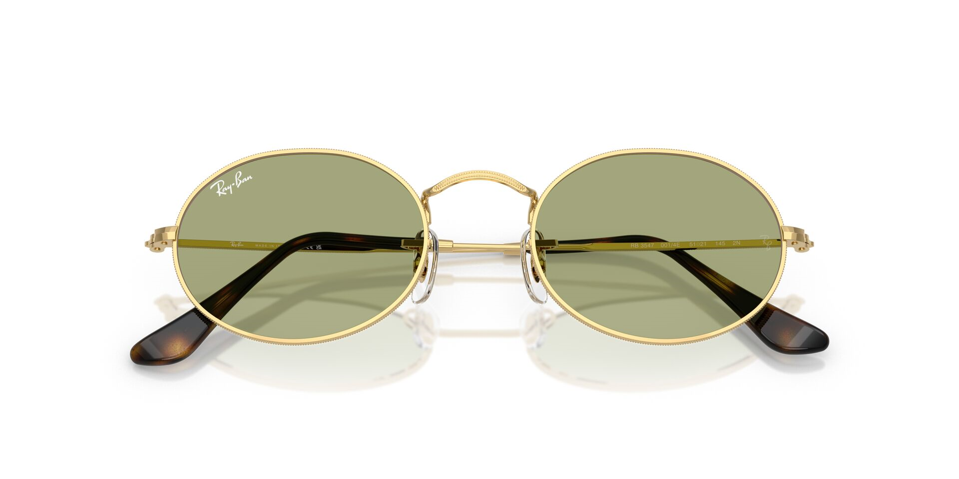 Ray-Ban açık yeşil camlı vintage stil güneş gözlüğü