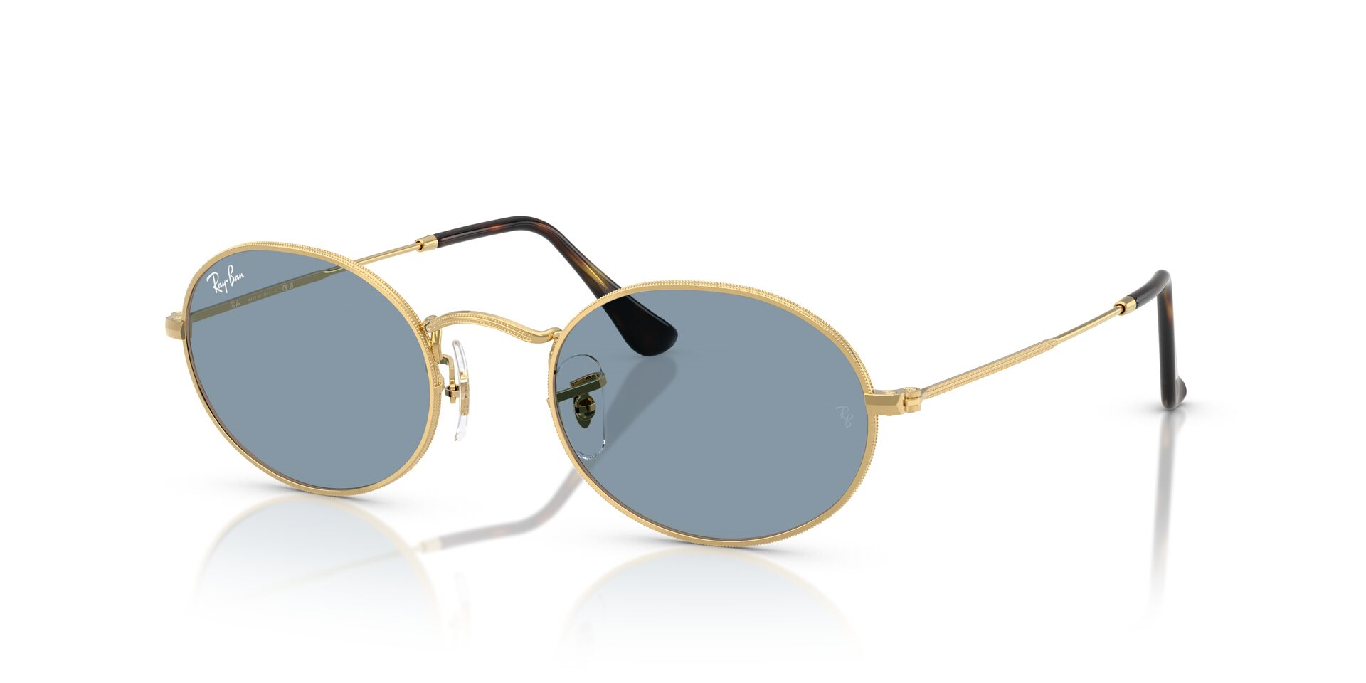 Ray-Ban 3547 vintage stil mavi camlı gözlük