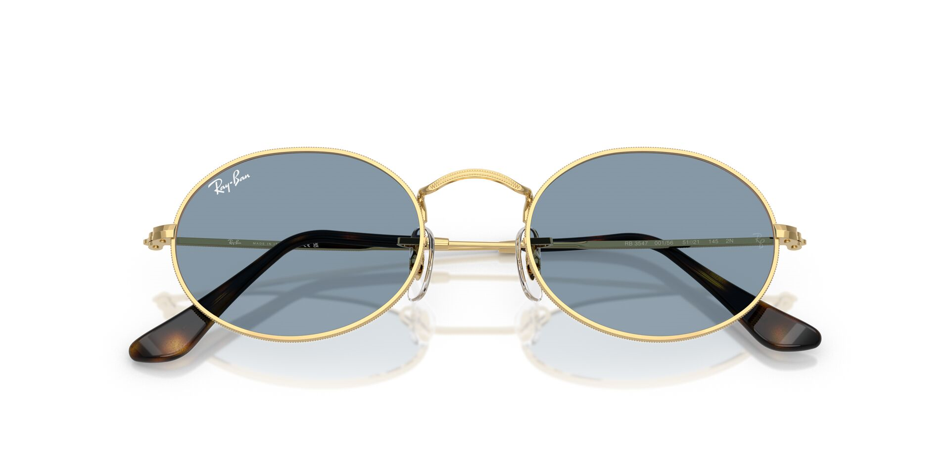 Ray-Ban unisex gold metal güneş gözlüğü