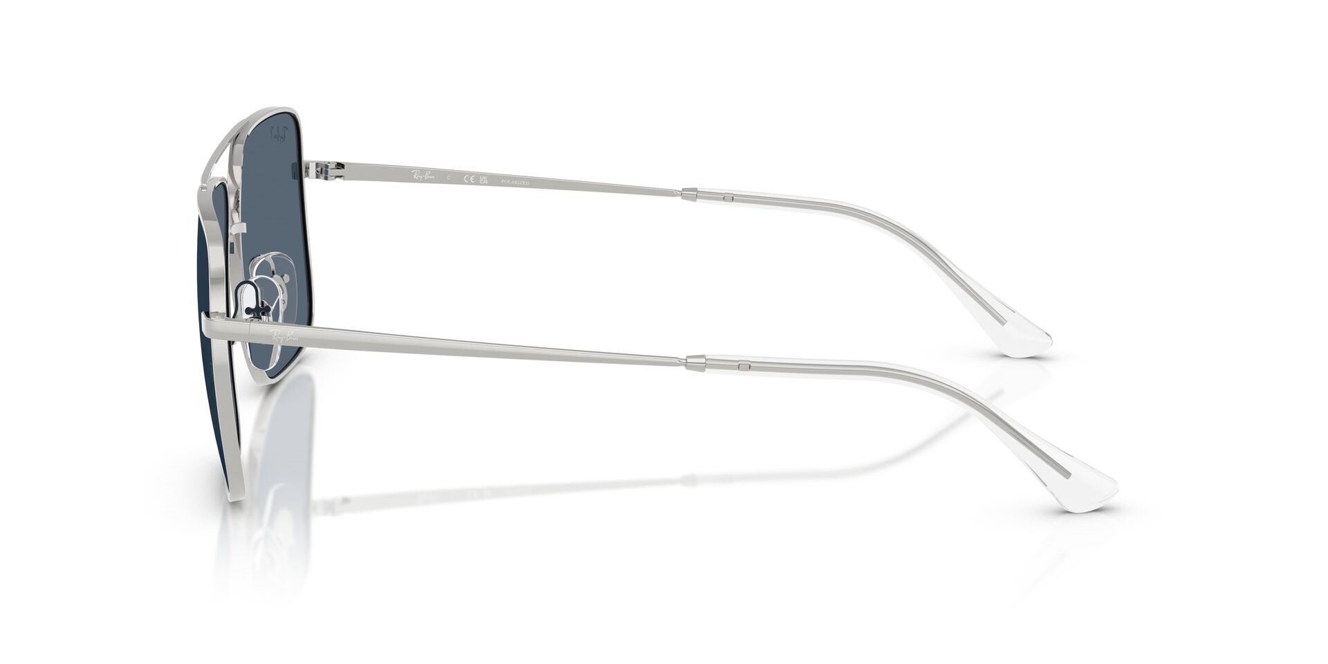 Ray-Ban gümüş çerçeve füme cam unisex gözlük