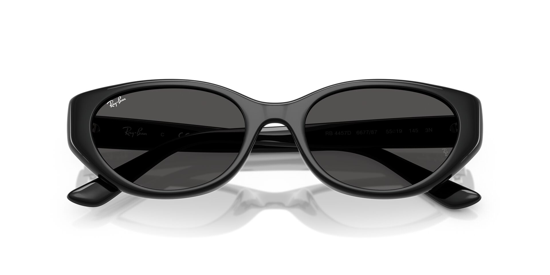 Ray-Ban siyah çerçeve güçlü çizgili gözlük modeli