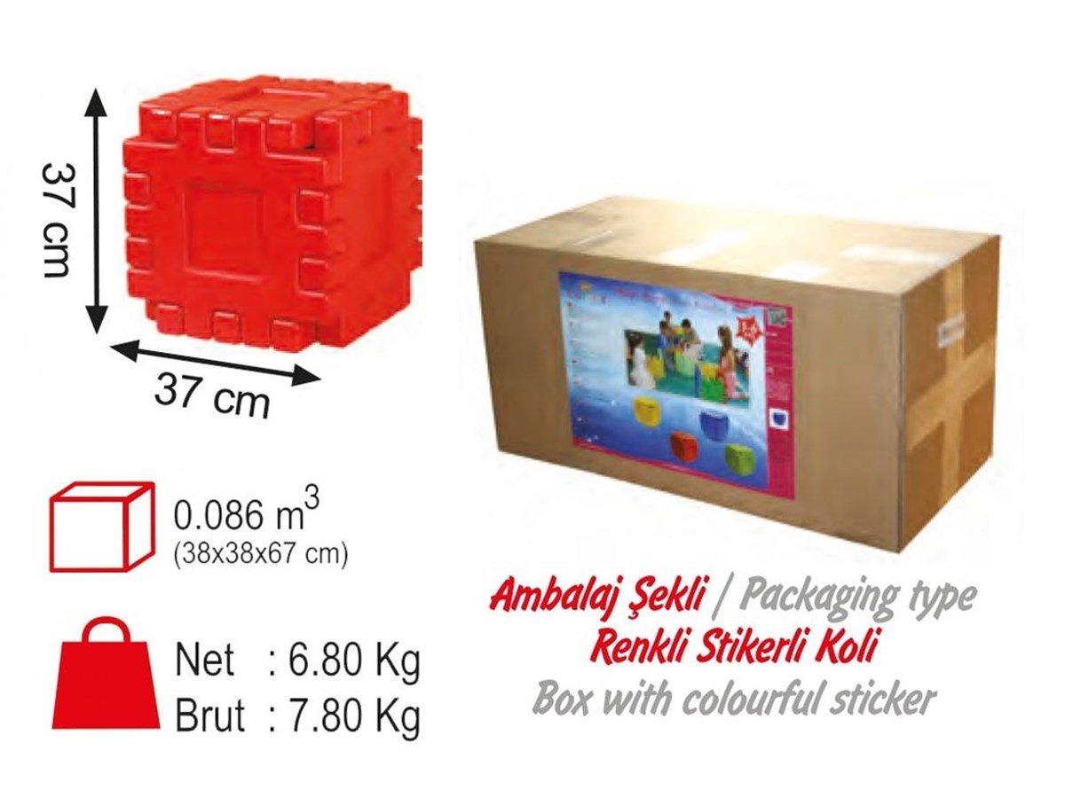 12 parçalı büyük lego setiPlastik Lego Ve Blok SetleriKMLG50012 Parçalı Büyük Lego Seti