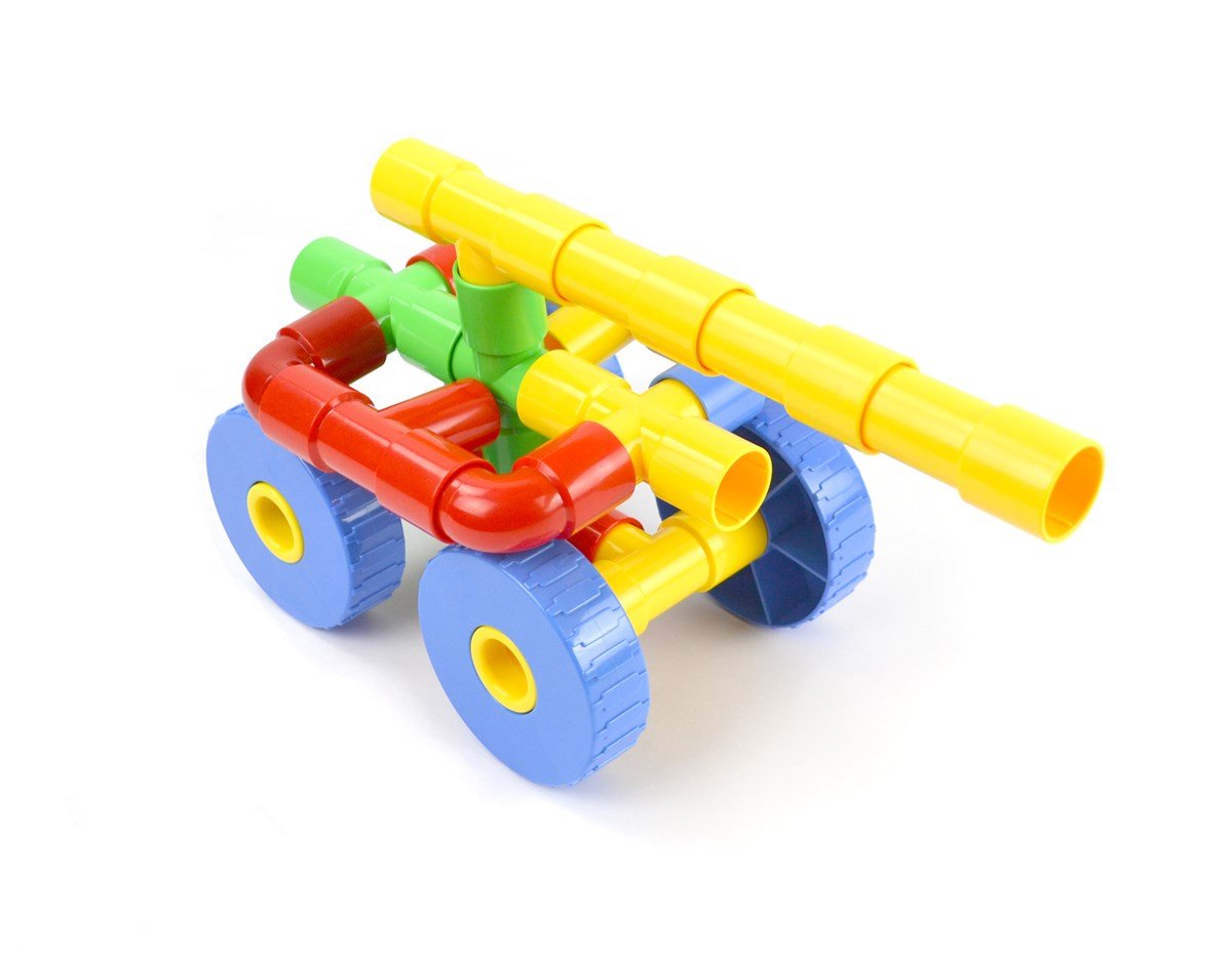 64 Parça Tekerlekli Boru Lego