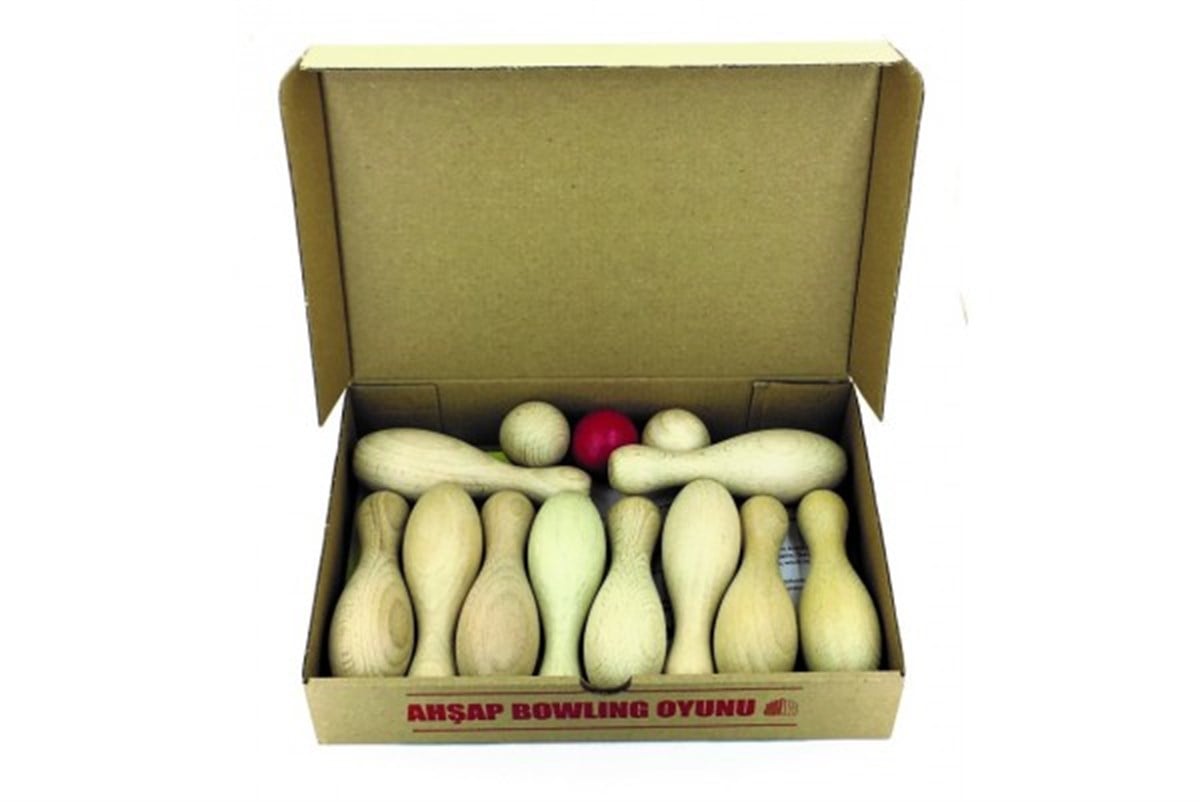 Ahşap Kavram OyuncaklarıKMMB19Ahşap Bowling Oyunu
