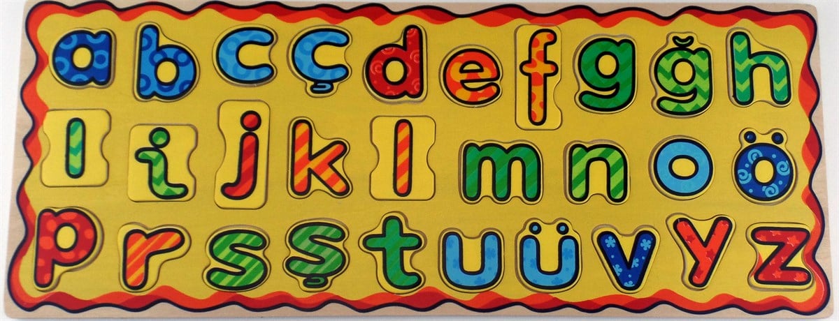 Ahşap Küçük Harfler Bul Tak